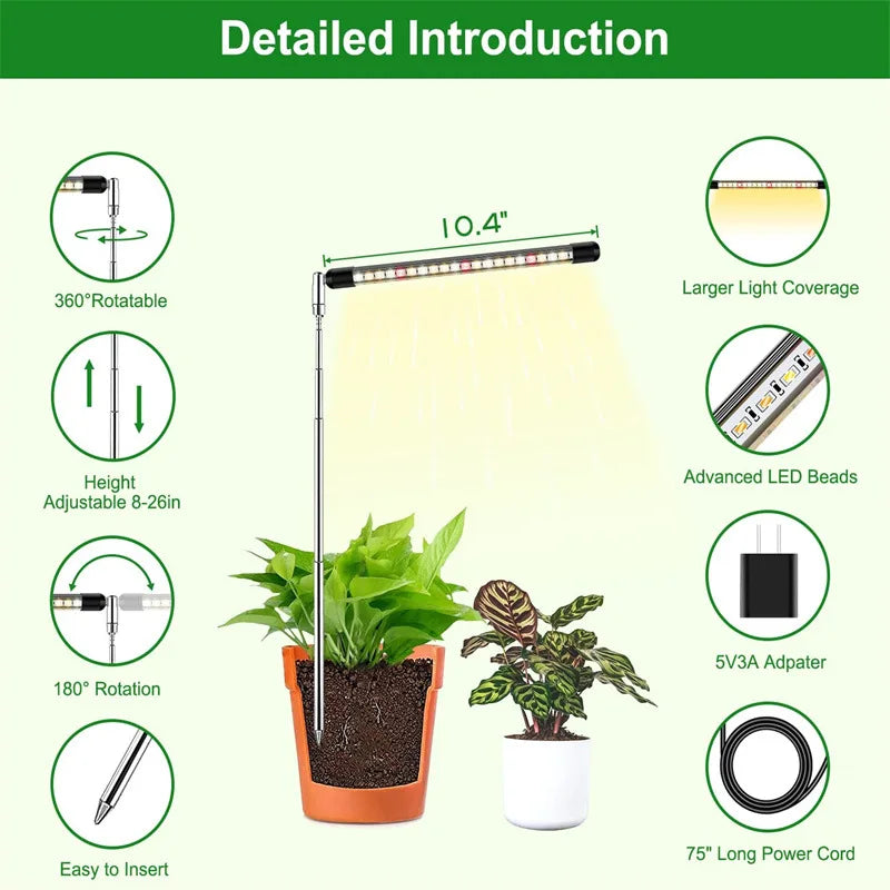 Adjustable Full-Spectrum Grow Light