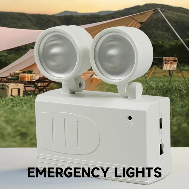 Dual-Head Emergency Light