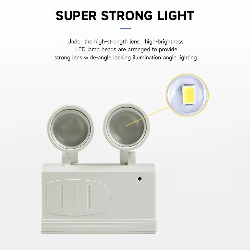 Dual-Head Emergency Light