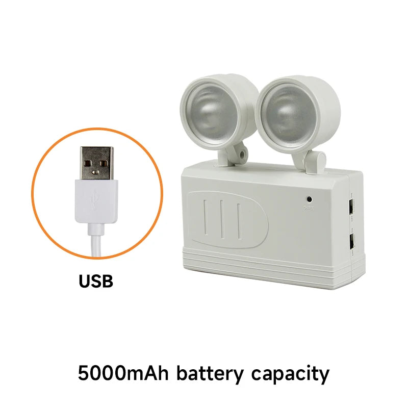 Dual-Head Emergency Light
