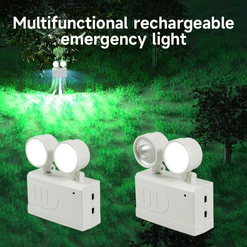 Dual-Head Emergency Light